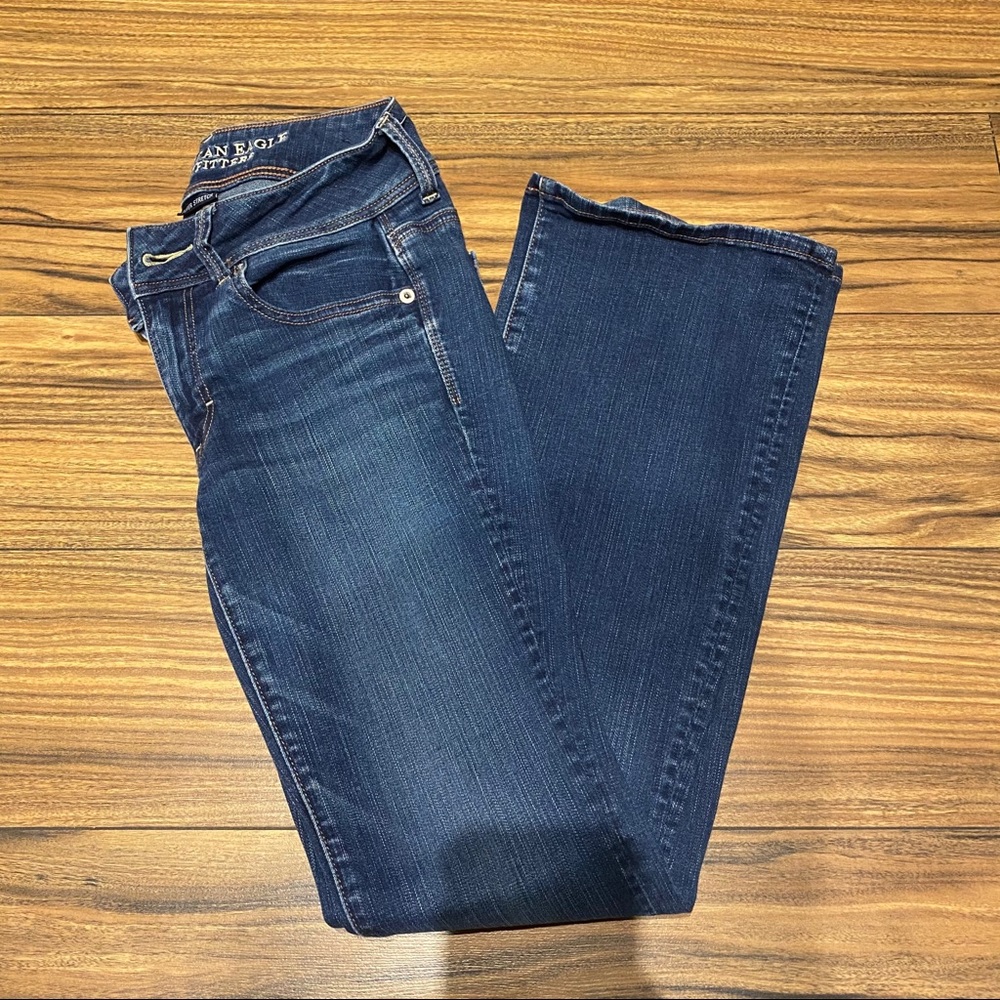 Dark Wash Kick Boot Jeans